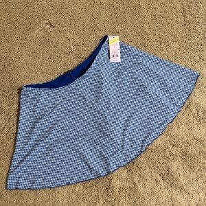 Wild Fable Blue Gingham Mini Skirt/skort